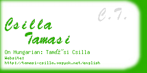 csilla tamasi business card